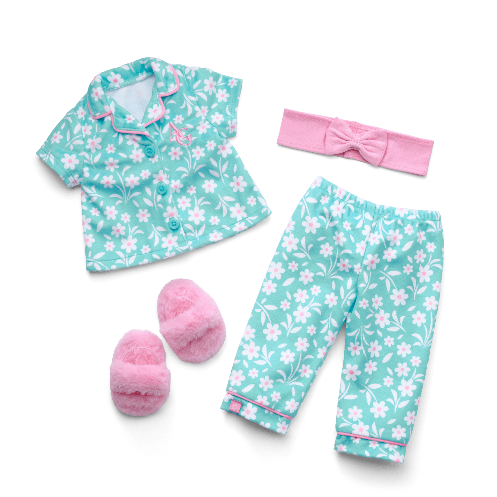 Flower Fun Pjs For 18-Inch Dolls