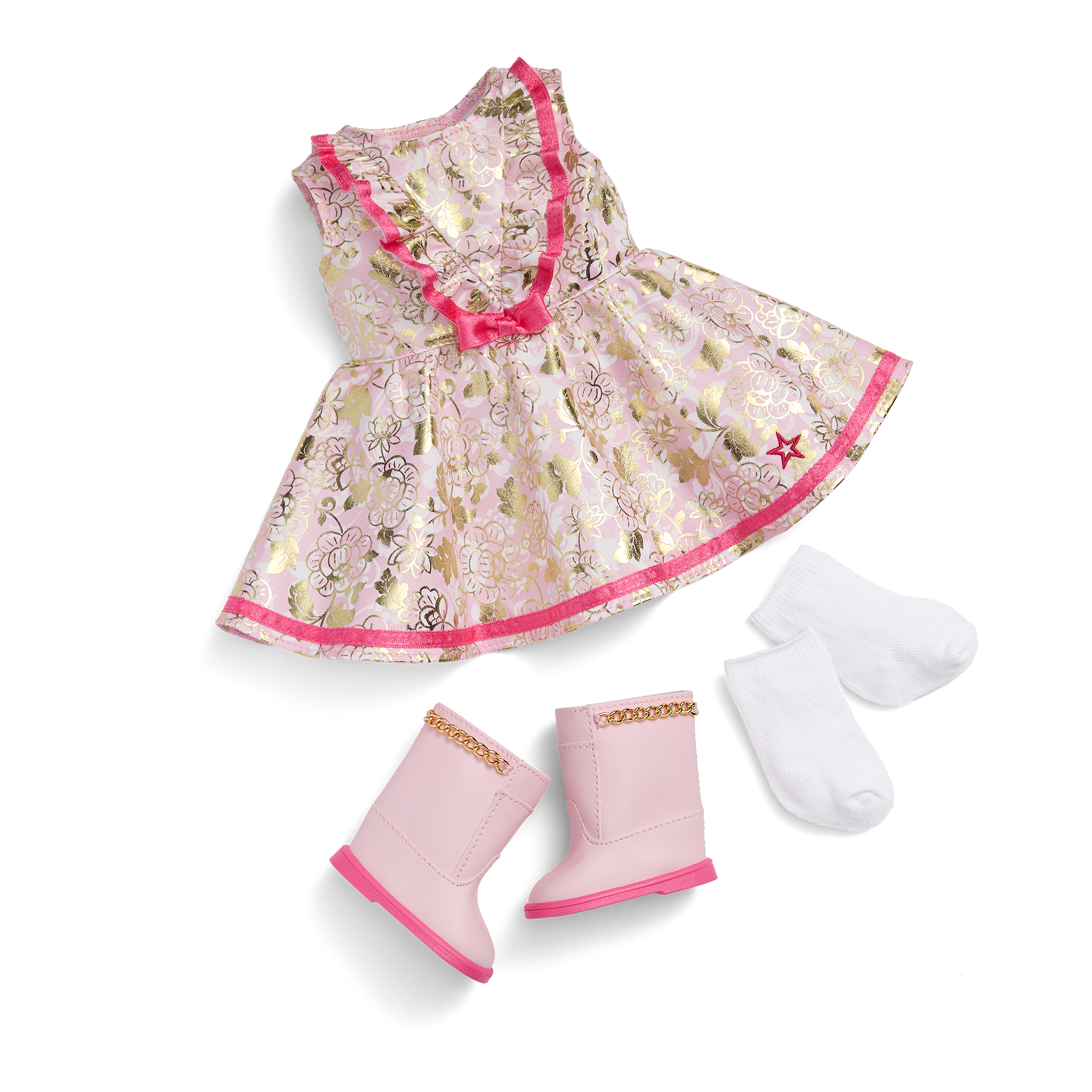 Floral Fashion Outfit For 18-Inch Dolls